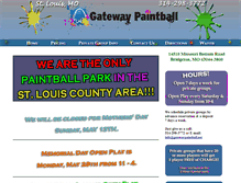 Tablet Screenshot of gatewaypaintball.com